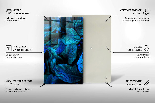 Cubre encimera Hojas de vegetación de la selva.