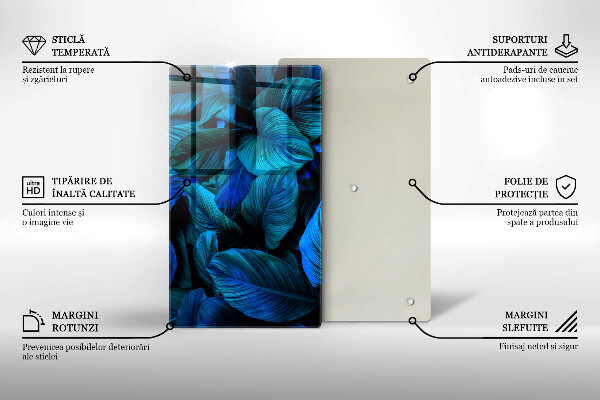 Cubre encimera Hojas de vegetación de la selva.