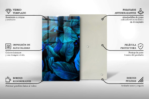 Cubre encimera Hojas de vegetación de la selva.