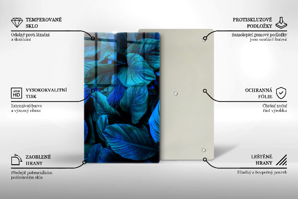 Cubre encimera Hojas de vegetación de la selva.