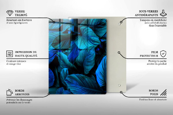Cubre encimera Hojas de vegetación de la selva.