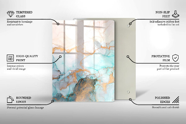 Cubre encimera Abstracción de mármol