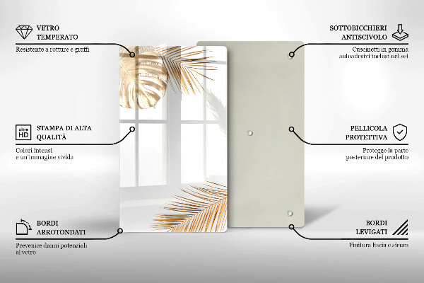 Cubre encimera Hojas doradas