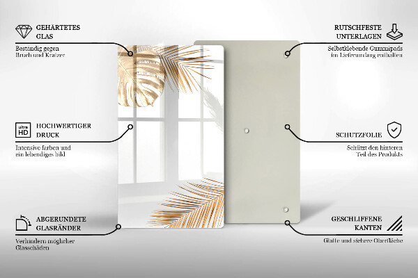 Cubre encimera Hojas doradas