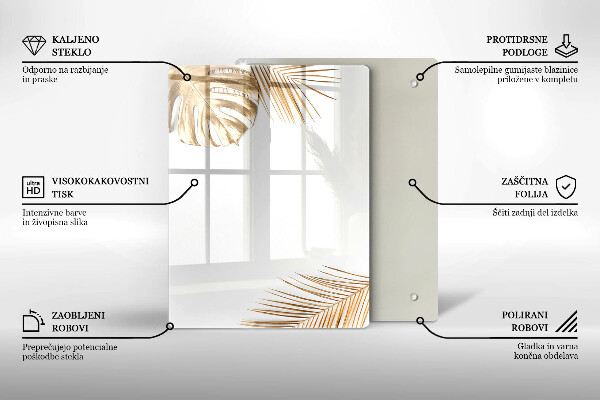 Cubre encimera Hojas doradas