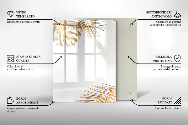 Cubre encimera Hojas doradas