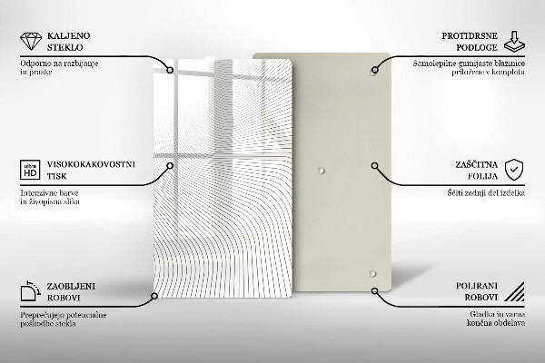 Cubre encimera Patrón de líneas modernas