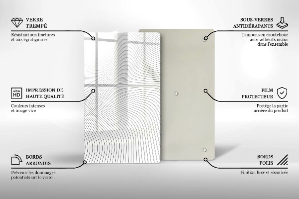 Cubre encimera Patrón de líneas modernas