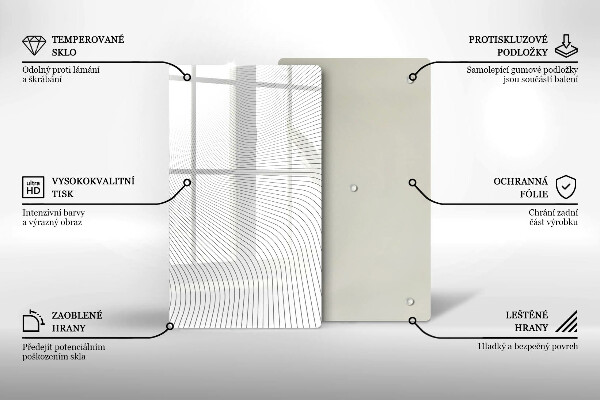 Cubre encimera Patrón de líneas modernas