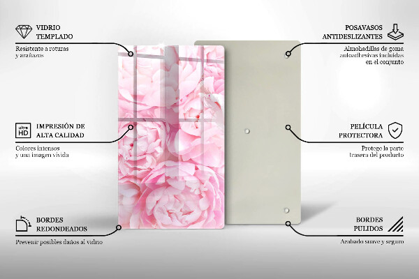 Cubre encimera Peonías delicadas