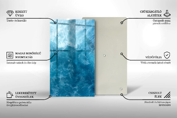 Cubre encimera Agua azul