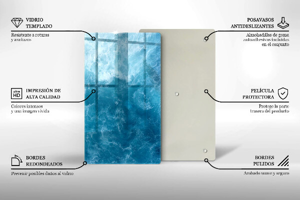 Cubre encimera Agua azul