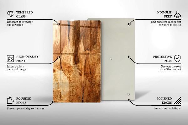 Cubre encimera Textura de tablero de madera