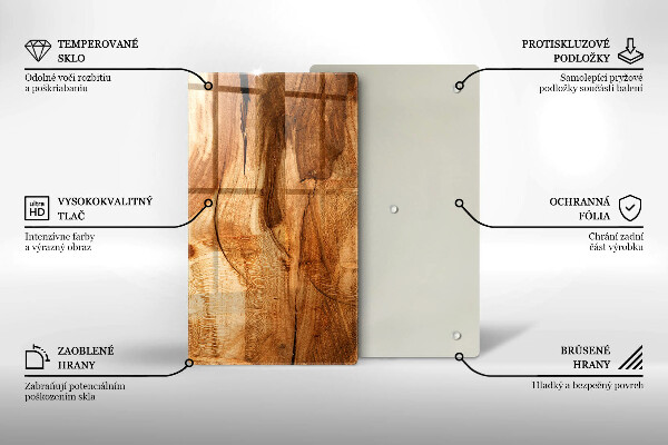 Cubre encimera Textura de tablero de madera