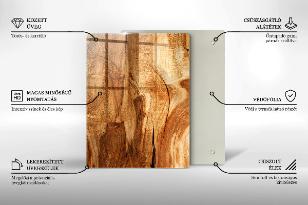 Cubre encimera Textura de tablero de madera