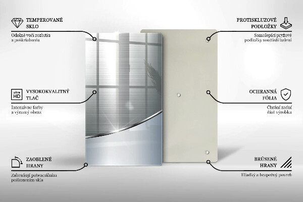 Cubre encimera Patrón de abstracción de metal