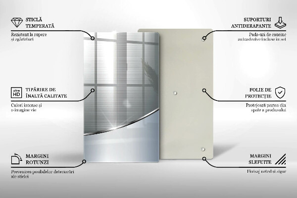 Cubre encimera Patrón de abstracción de metal