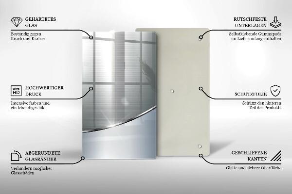 Cubre encimera Patrón de abstracción de metal
