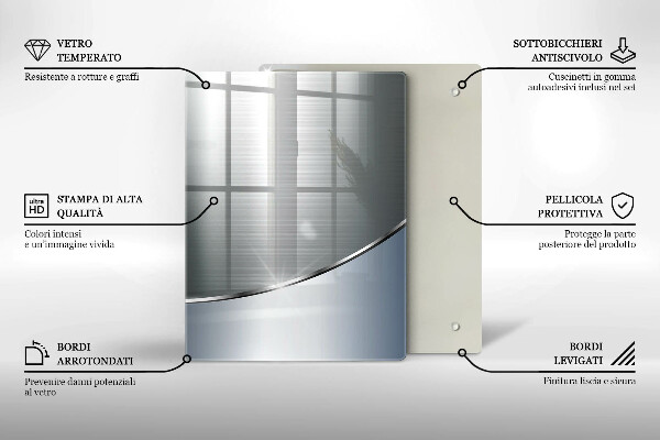 Cubre encimera Patrón de abstracción de metal