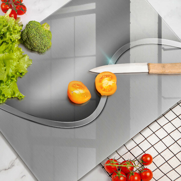 Cubre encimera Metal plateado abstracto