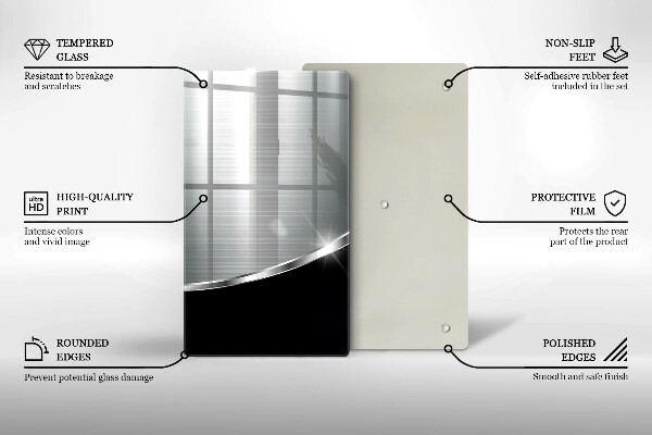 Cubre encimera Abstracción con metal