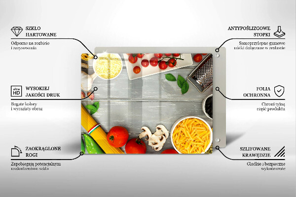 Cubre vitrocerámica comida de cocina