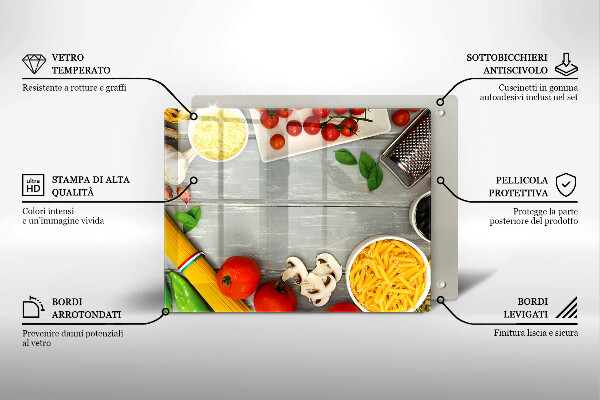 Cubre vitrocerámica comida de cocina