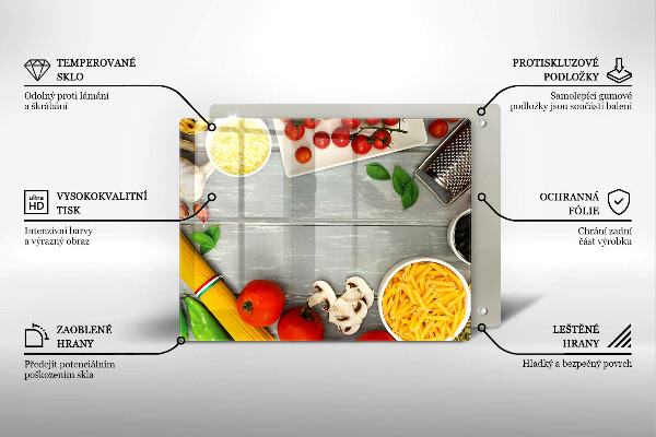 Cubre vitrocerámica comida de cocina