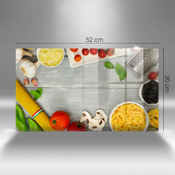 Cubre vitrocerámica comida de cocina