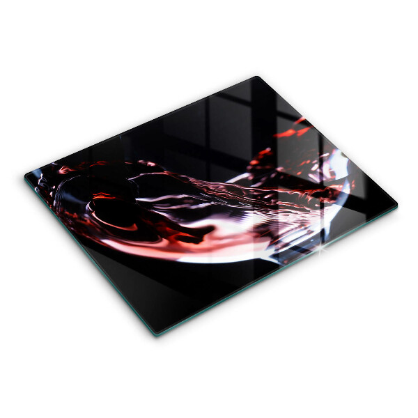 Cubre vitrocerámica Una copa de vino tinto