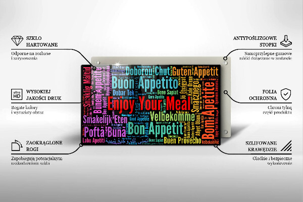Cubre vitrocerámica Subtítulos Buen provecho idiomas