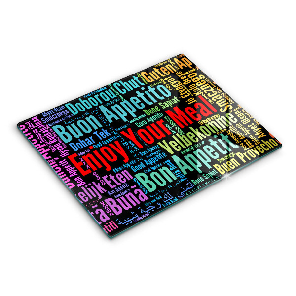 Cubre vitrocerámica Subtítulos Buen provecho idiomas