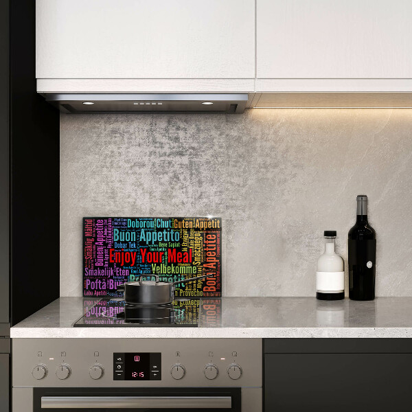 Cubre vitrocerámica Subtítulos Buen provecho idiomas