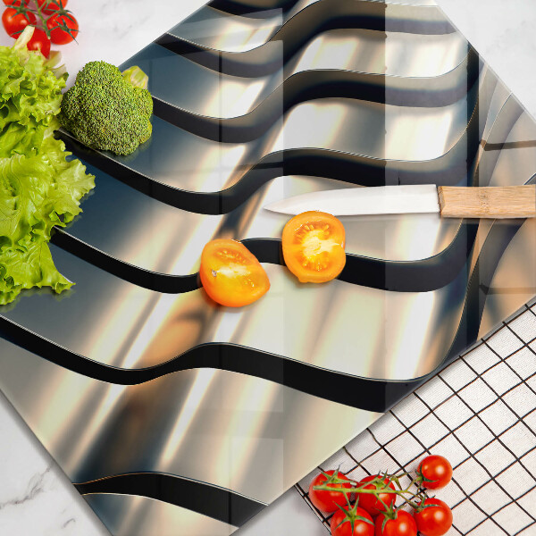 Cubre vitrocerámica formas metálicas 3D