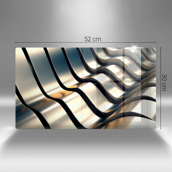 Cubre vitrocerámica formas metálicas 3D