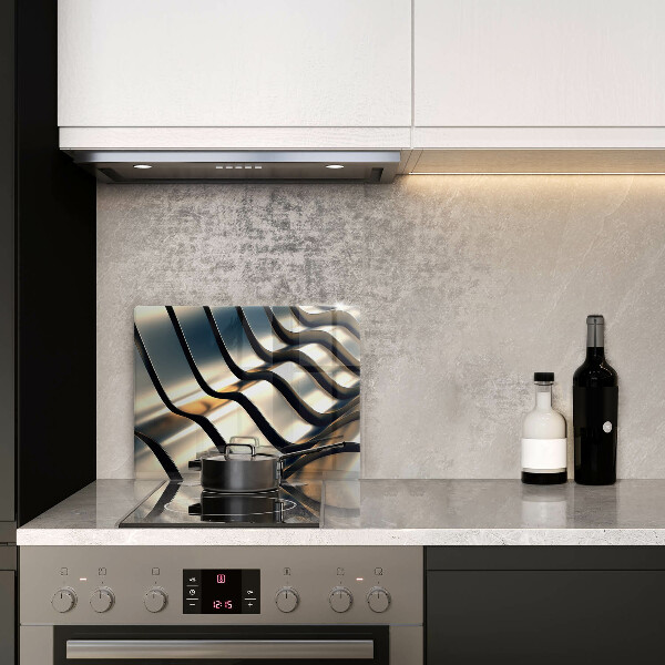 Cubre vitrocerámica formas metálicas 3D