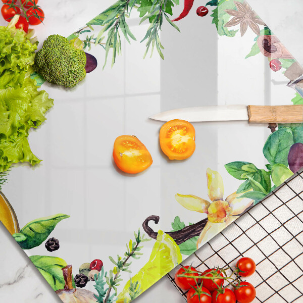 Cubre vitrocerámica comida pintada