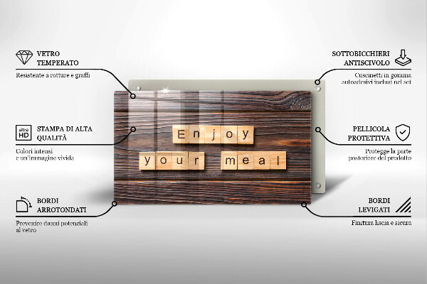 Cubre vitrocerámica Enjoy your meal