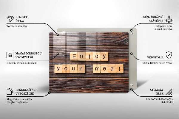 Cubre vitrocerámica Enjoy your meal