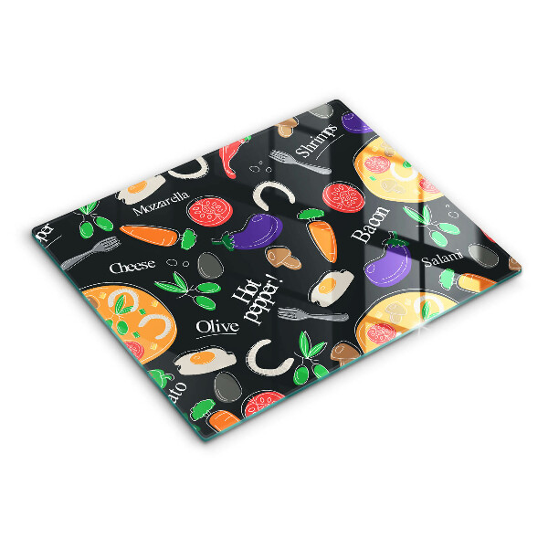 Cubre vitrocerámica Ilustración de comida