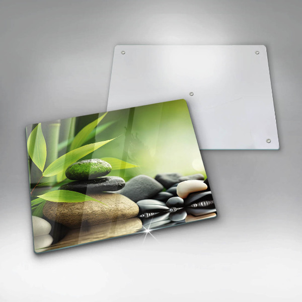 Cubre vitrocerámica piedras de bambú zen