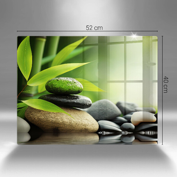Cubre vitrocerámica piedras de bambú zen