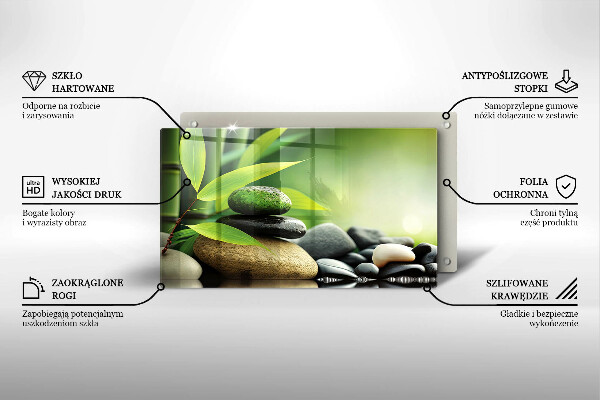 Cubre vitrocerámica piedras de bambú zen