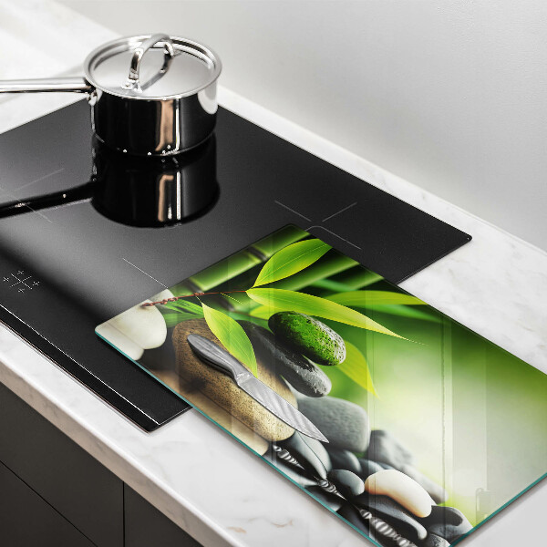 Cubre vitrocerámica piedras de bambú zen