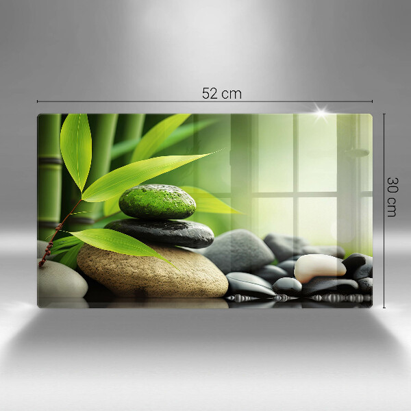 Cubre vitrocerámica piedras de bambú zen