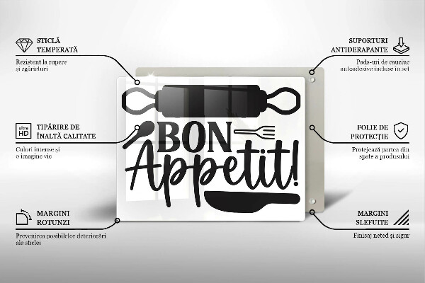 Cubre vitrocerámica Inscripción de Bon Appetit