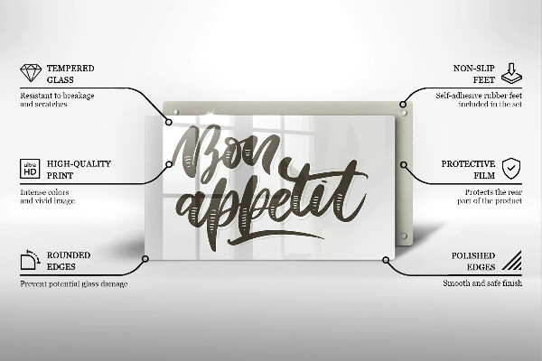 Cubre vitrocerámica Iscrizione Bon Appetit