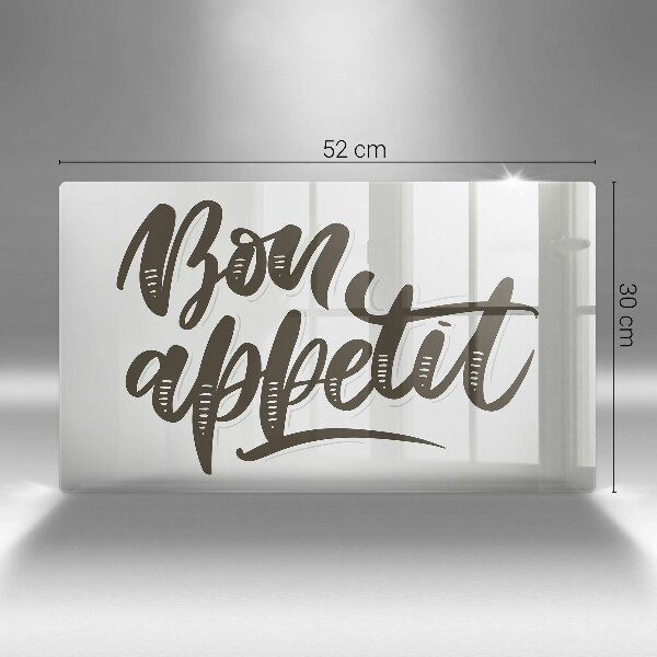 Cubre vitrocerámica Iscrizione Bon Appetit