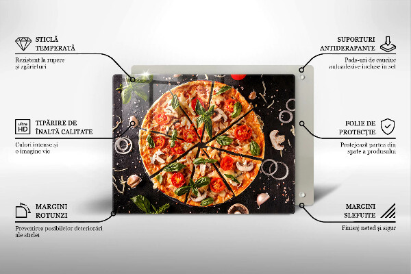 Cubre vitrocerámica Pizza con champiñones