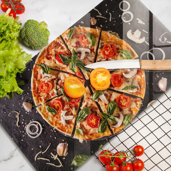 Cubre vitrocerámica Pizza con champiñones